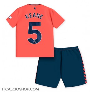 Everton Michael Keane #5 Seconda Maglia Bambino 2023-24 Manica Corta (+ Pantaloni corti)